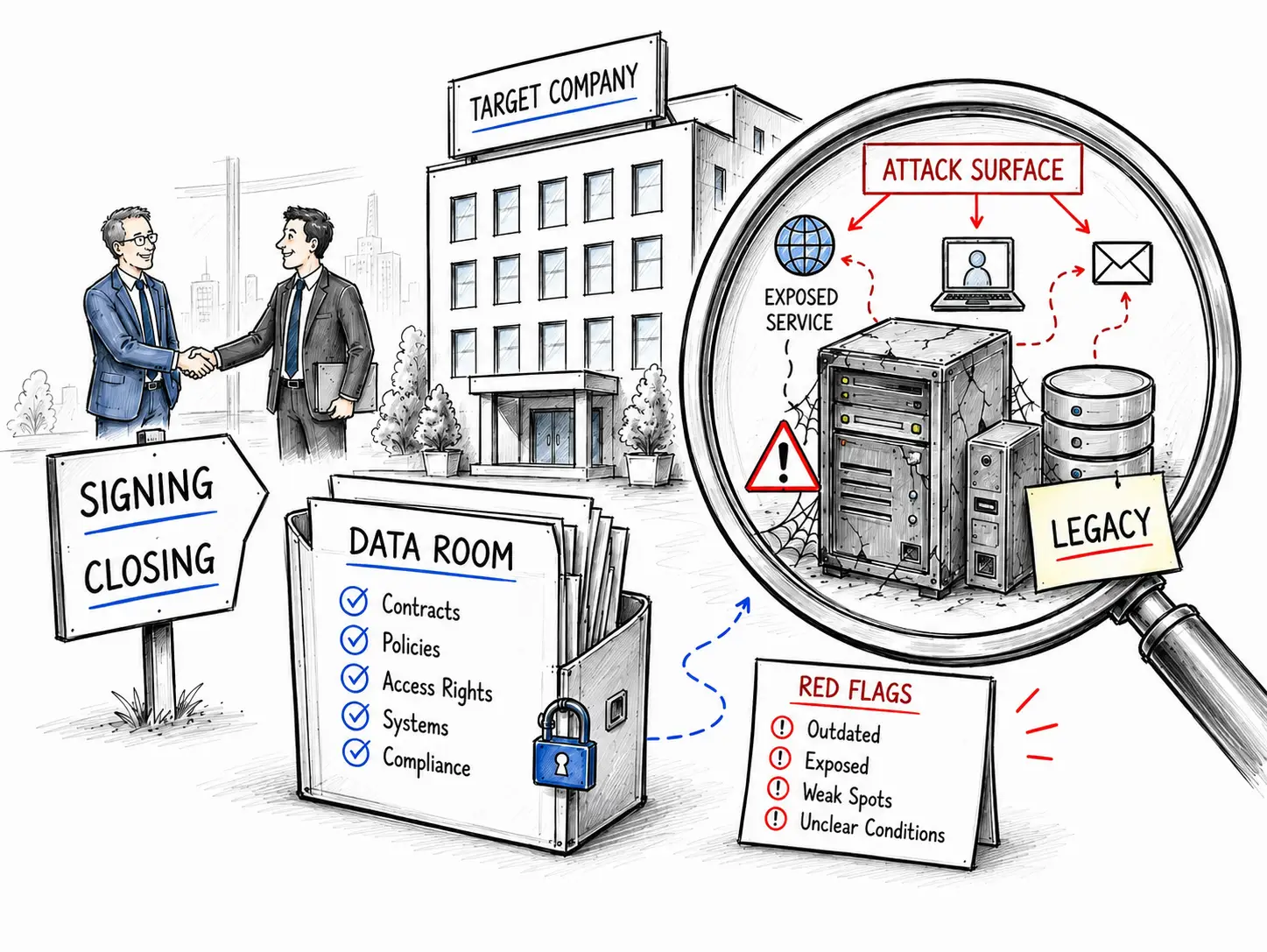 Illustration for M&A Cyber Due Diligence
